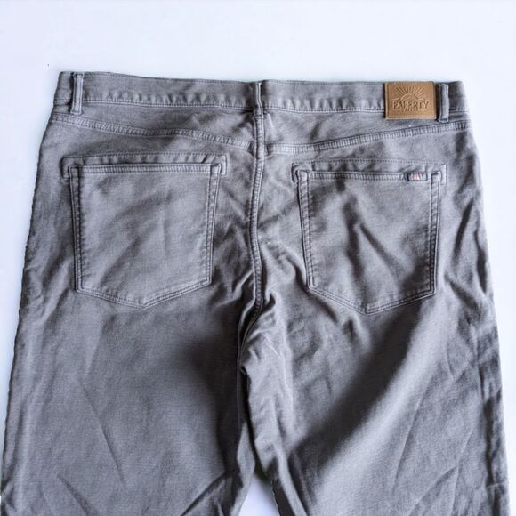 FAHERTY Men's Stretch Terry Jeans Sz 40 NWOT Slate Gray Slim Straight Leg - Picture 8 of 12